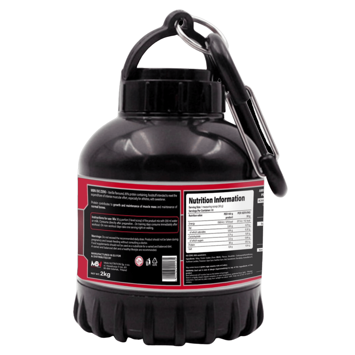 Mini Protein Powder Bottle MBN 200 ml