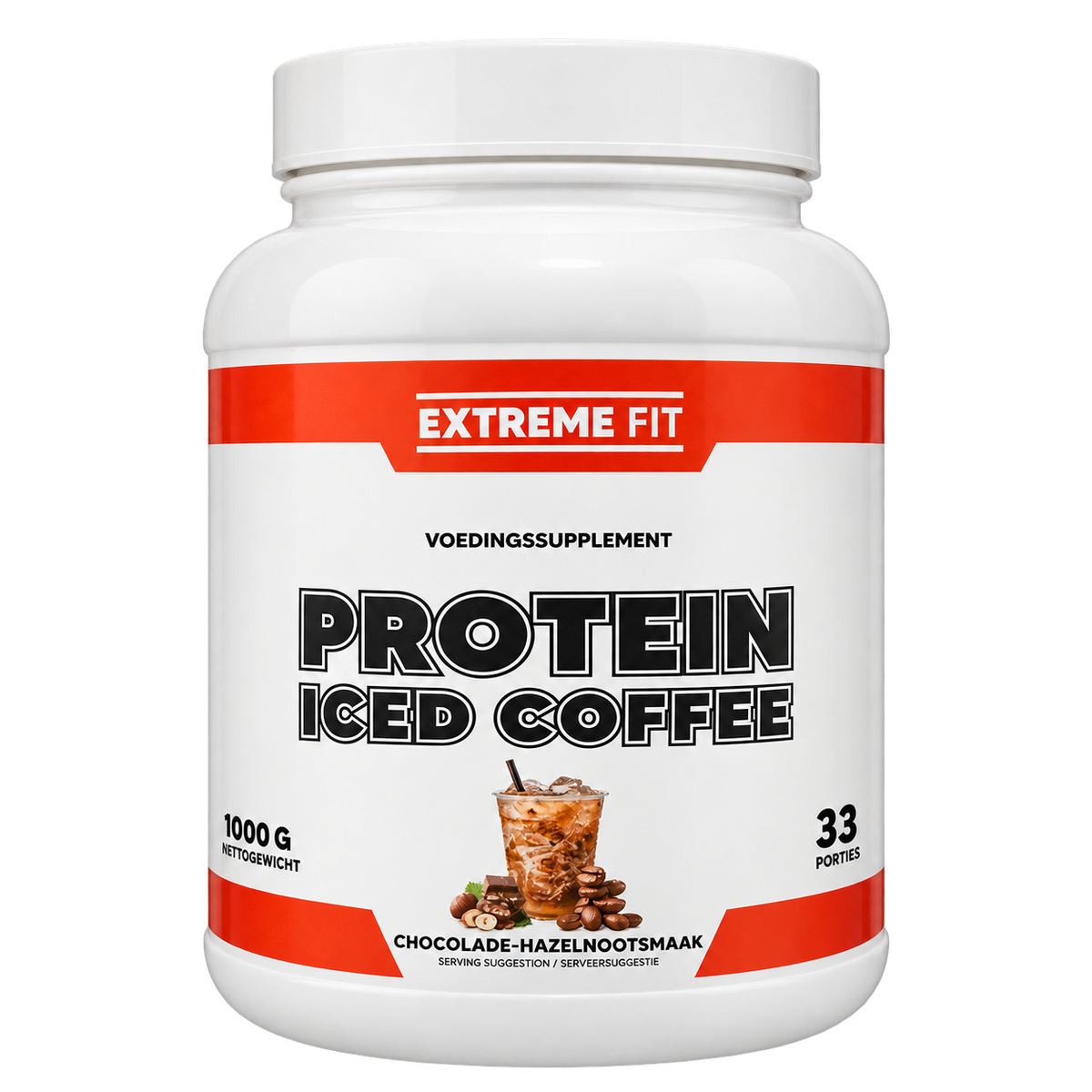 Extreme Fit Protein Iced Coffee Chocolade Hazelnoot 1000g