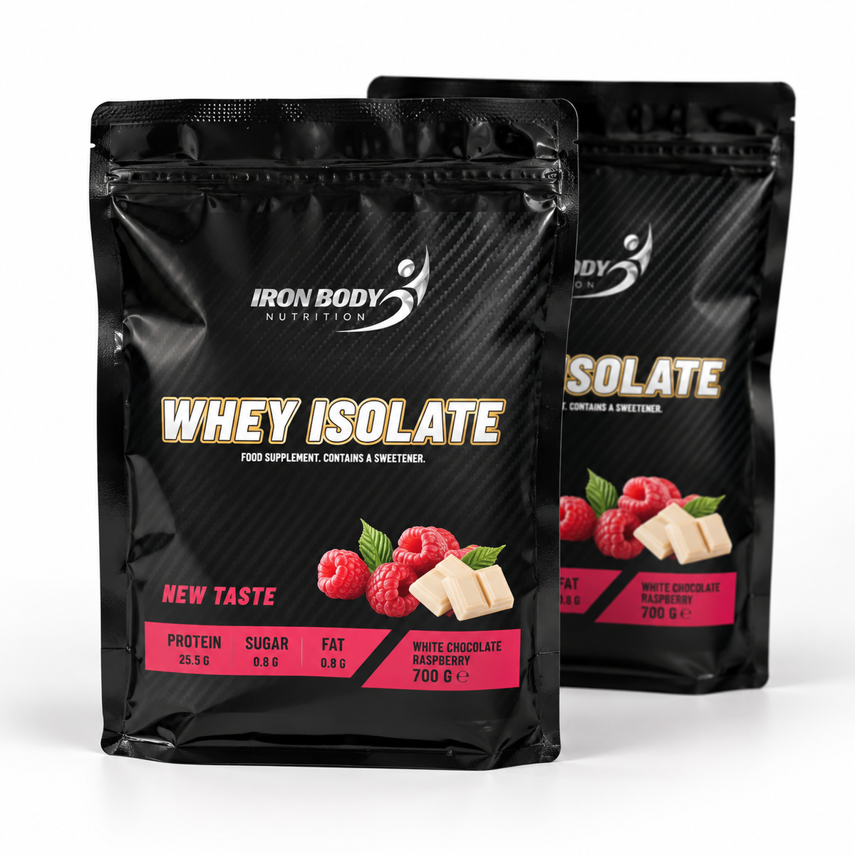 Iron Body Nutrition Whey Isolate White Chocolate Raspberry