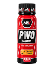 MBN PWO Liquid Orange 60 ml shot bottle